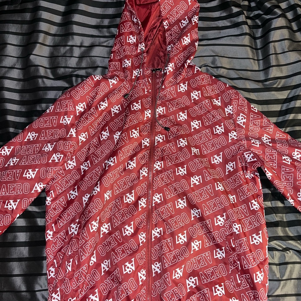 aeropostale zip up windbreaker (L)